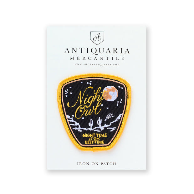 Antiquaria - Night Owl Embroidered Patch