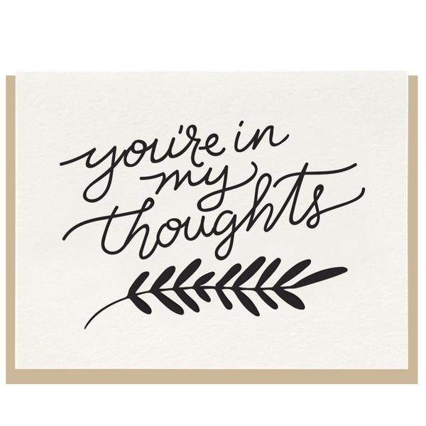 Dahlia Press - You're In My Thoughts Card
