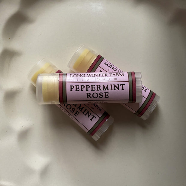 Peppermint Rose Limited Run Lip Balm