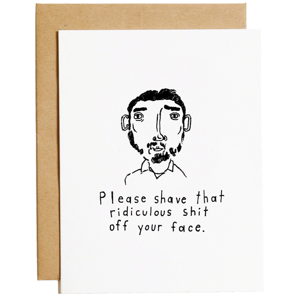 Mountain vs Plains - Please Shave Greeting Card